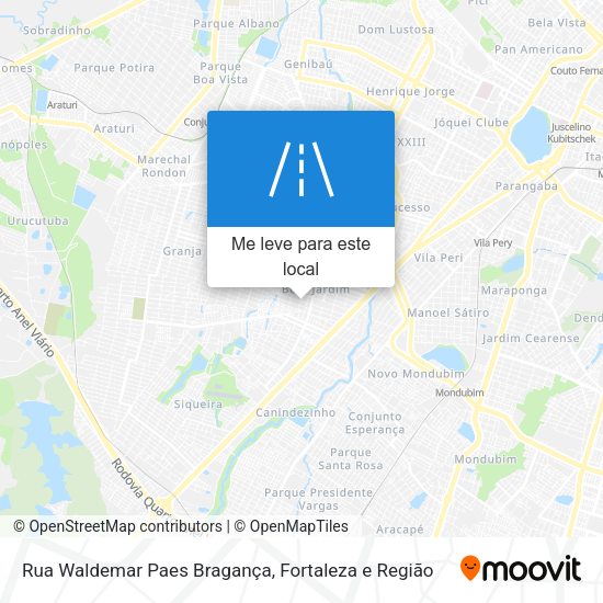 Rua Waldemar Paes Bragança mapa