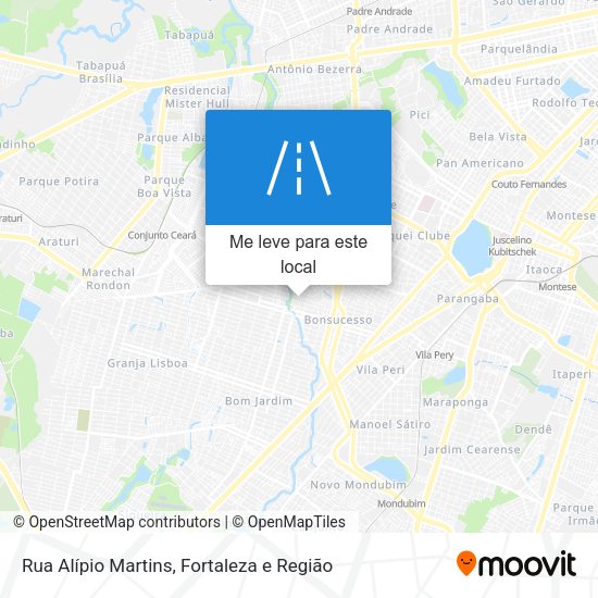 Rua Alípio Martins mapa