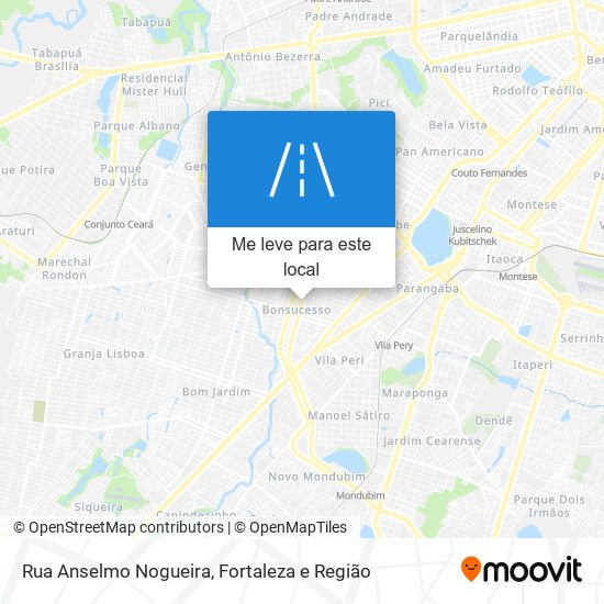 Rua Anselmo Nogueira mapa