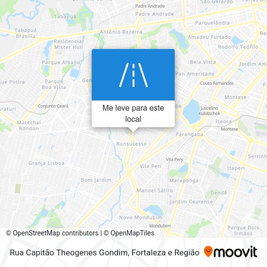 Rua Capitão Theogenes Gondim mapa