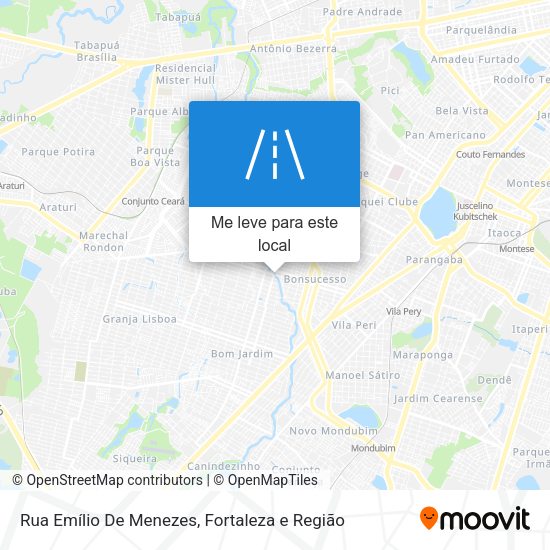 Rua Emílio De Menezes mapa