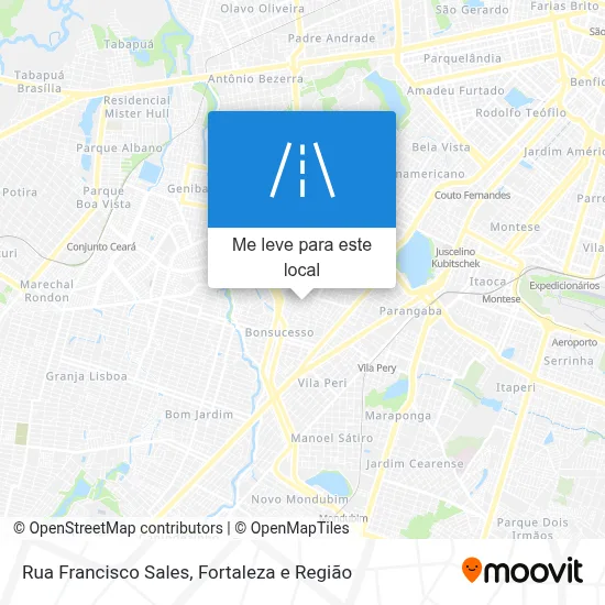 Rua Francisco Sales mapa