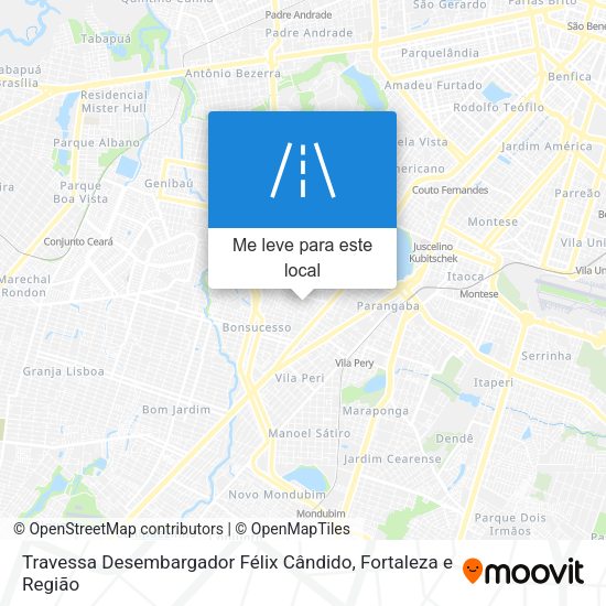 Travessa Desembargador Félix Cândido mapa