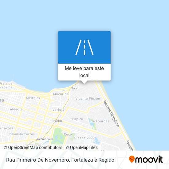 Rua Primeiro De Novembro mapa