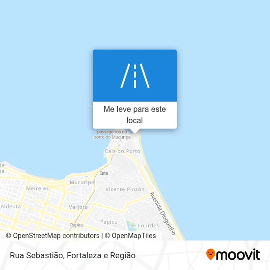 Rua Sebastião mapa