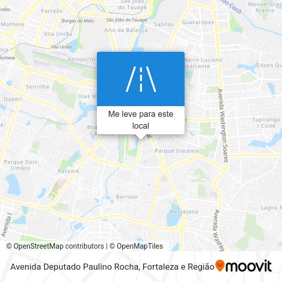 Avenida Deputado Paulino Rocha mapa