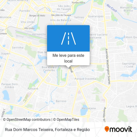 Rua Dom Marcos Teixeira mapa