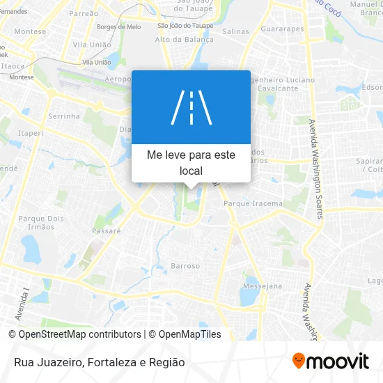 Rua Juazeiro mapa