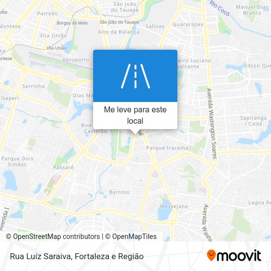 Rua Luíz Saraiva mapa