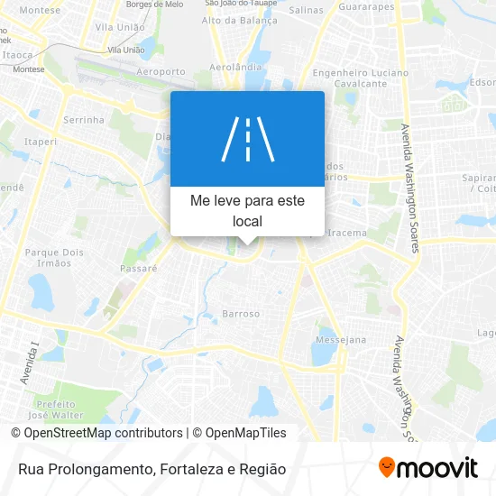 Rua Prolongamento mapa