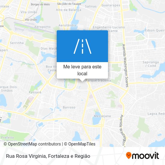 Rua Rosa Virgínia mapa