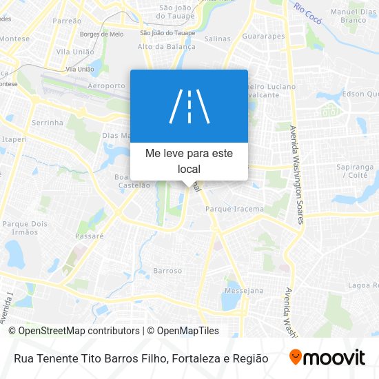Rua Tenente Tito Barros Filho mapa