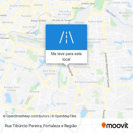 Rua Tibúrcio Pereira mapa