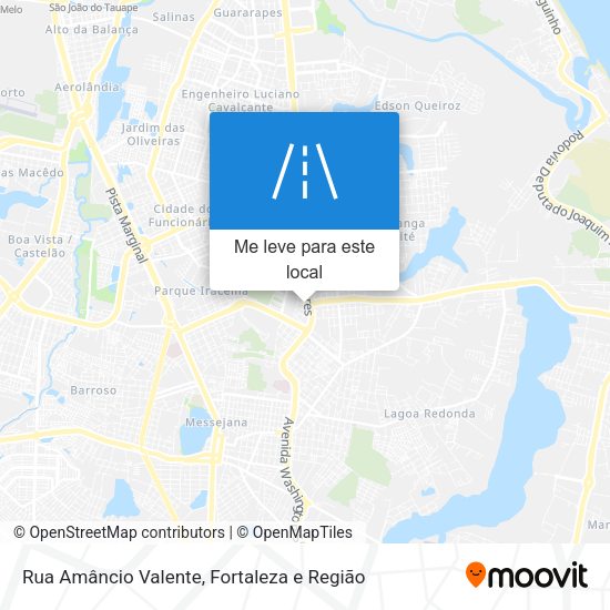 Rua Amâncio Valente mapa
