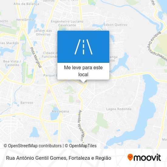 Rua Antônio Gentil Gomes mapa