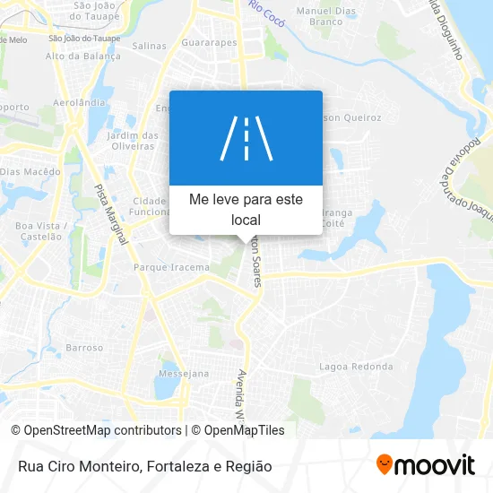 Rua Ciro Monteiro mapa