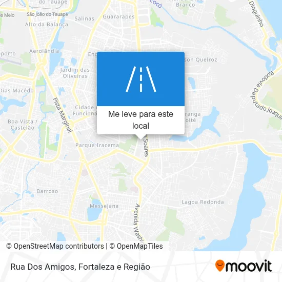 Rua Dos Amigos mapa