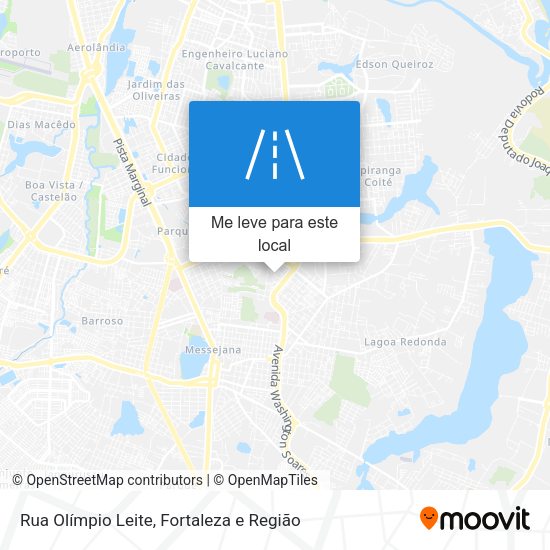 Rua Olímpio Leite mapa
