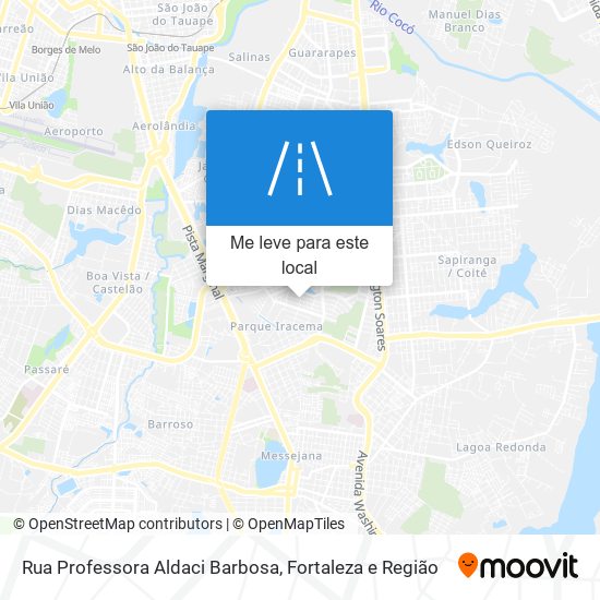 Rua Professora Aldaci Barbosa mapa