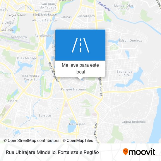 Rua Ubirajara Mindêllo mapa