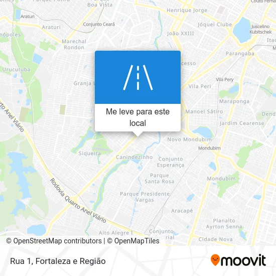 Rua 1 mapa