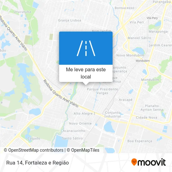 Rua 14 mapa