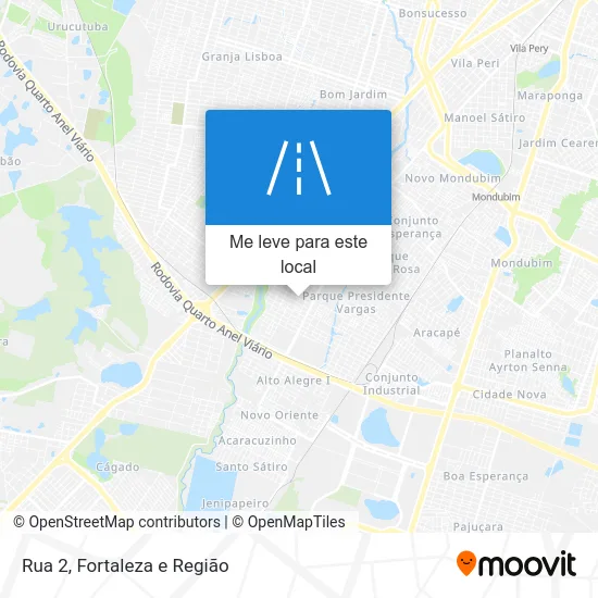 Rua 2 mapa