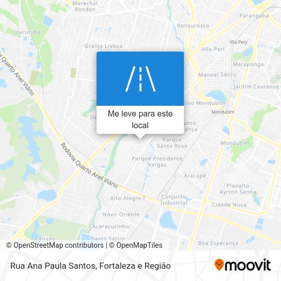 Rua Ana Paula Santos mapa