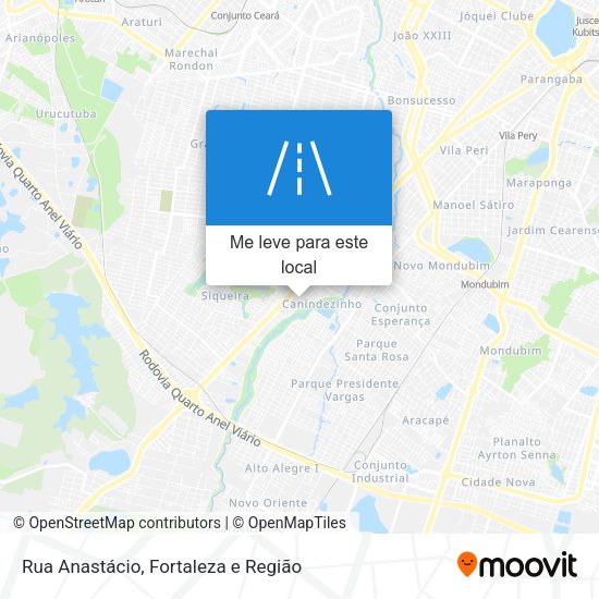 Rua Anastácio mapa