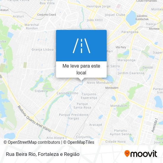 Rua Beira Rio mapa