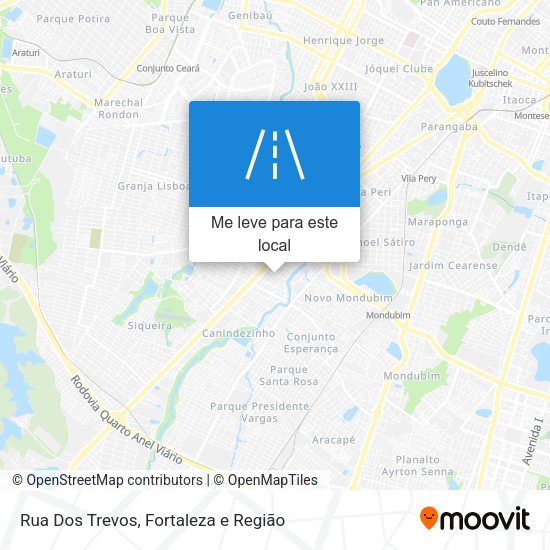 Rua Dos Trevos mapa