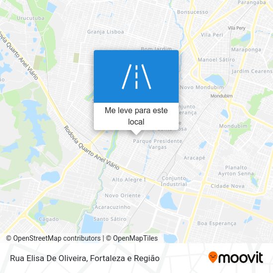 Rua Elisa De Oliveira mapa