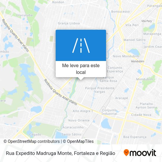 Rua Expedito Madruga Monte mapa