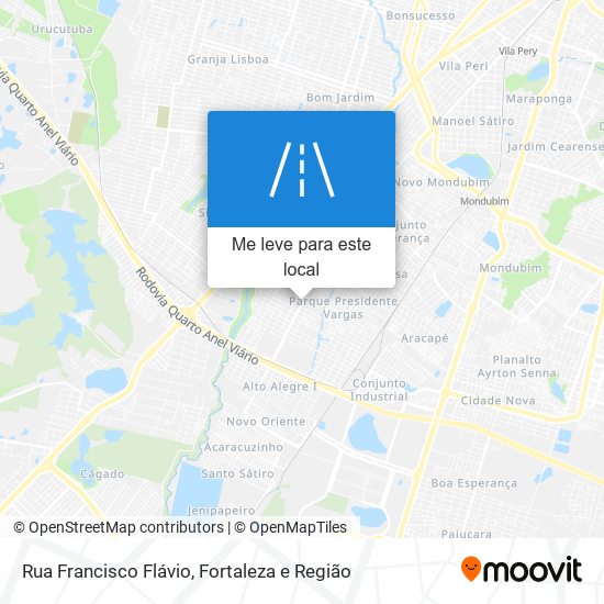 Rua Francisco Flávio mapa