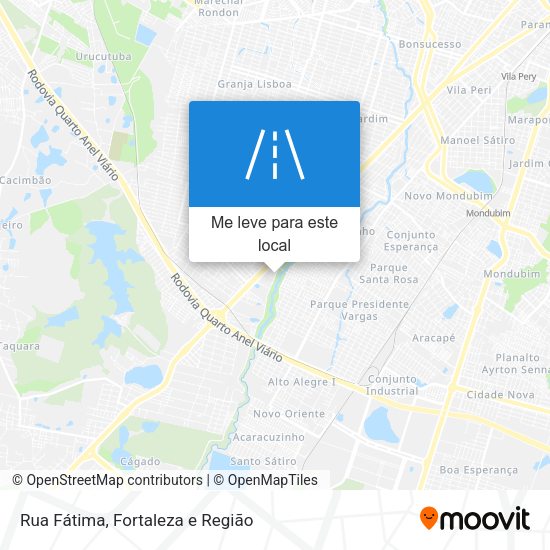 Rua Fátima mapa