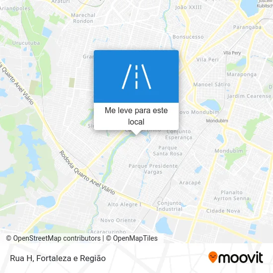 Rua H mapa