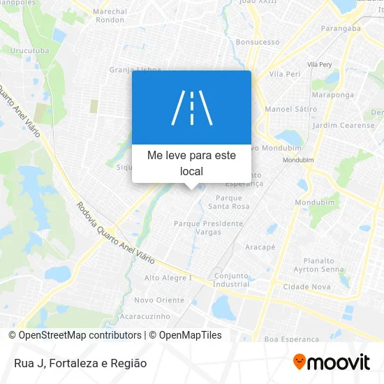 Rua J mapa