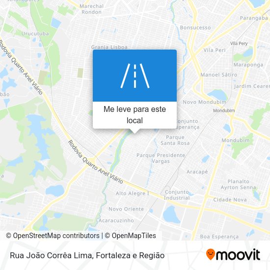 Rua João Corrêa Lima mapa