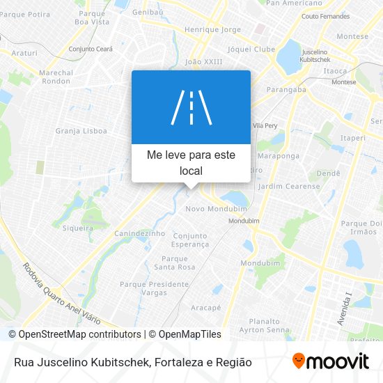 Rua Juscelino Kubitschek mapa