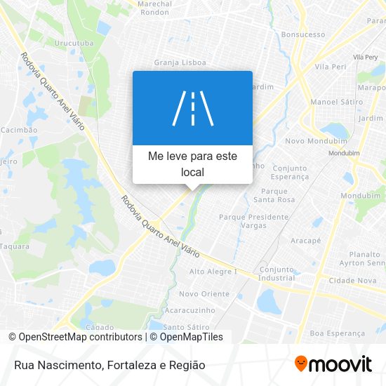 Rua Nascimento mapa
