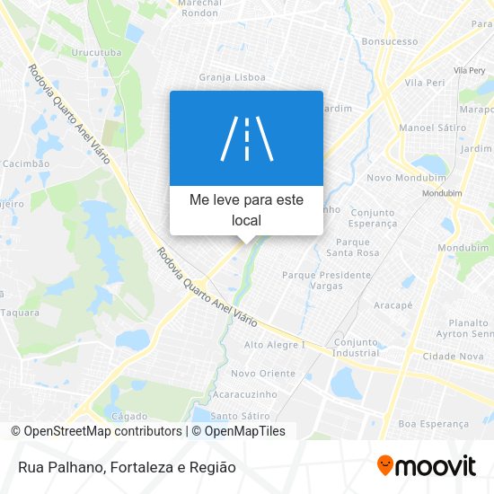Rua Palhano mapa