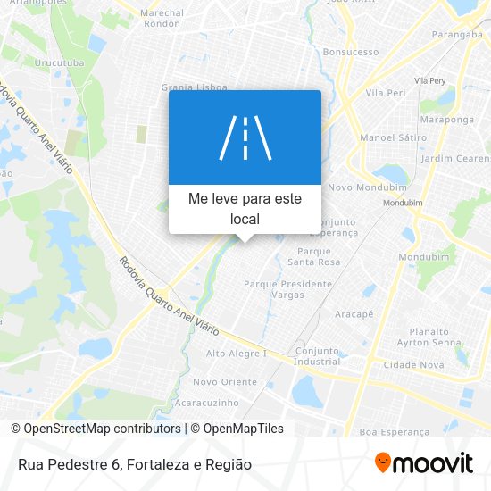 Rua Pedestre 6 mapa