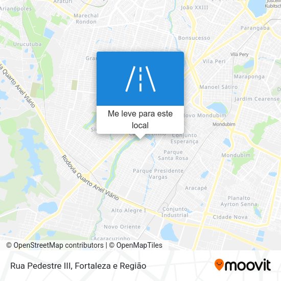 Rua Pedestre III mapa