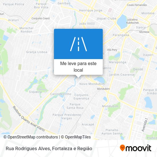 Rua Rodrigues Alves mapa