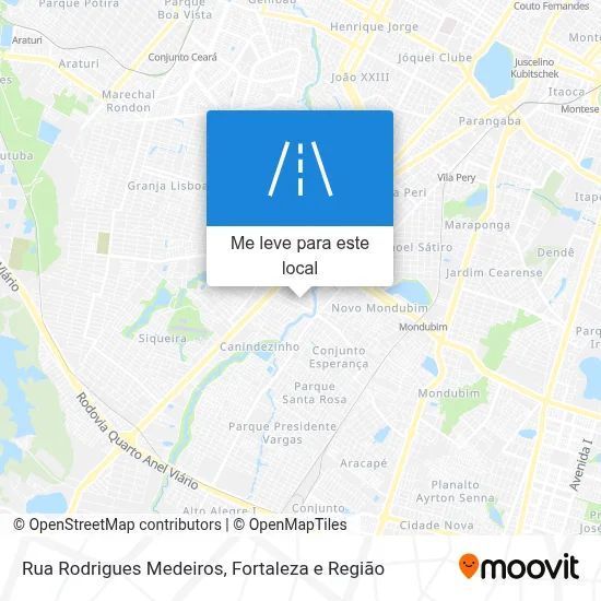 Rua Rodrigues Medeiros mapa