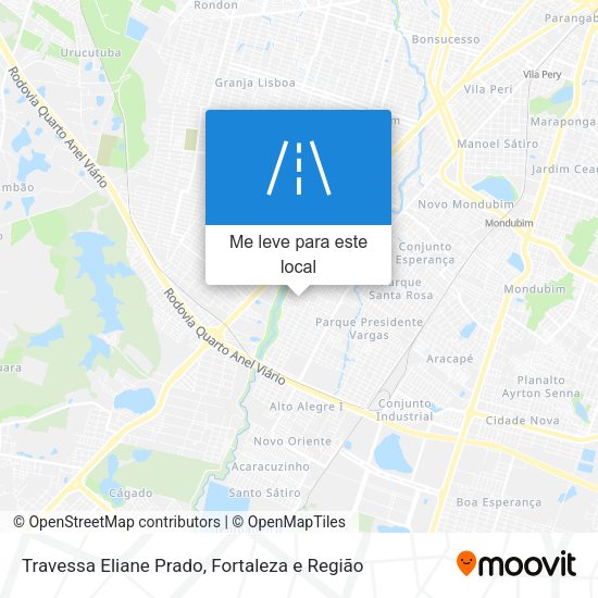 Travessa Eliane Prado mapa