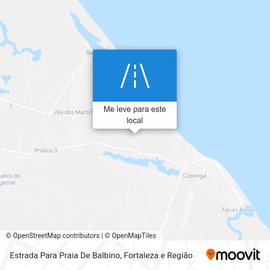 Estrada Para Praia De Balbino mapa
