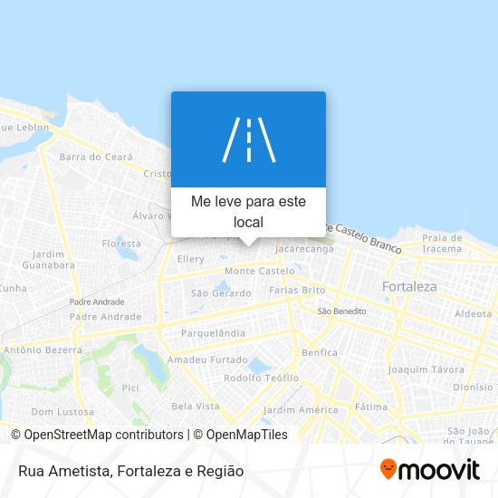 Rua Ametista mapa