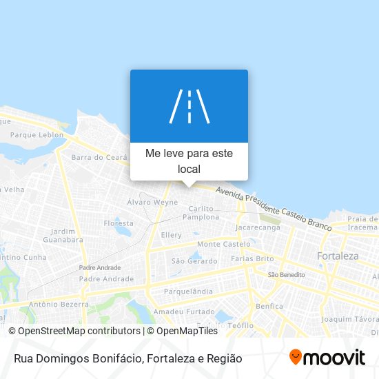 Rua Domingos Bonifácio mapa