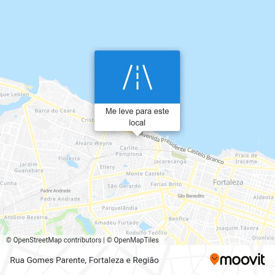 Rua Gomes Parente mapa